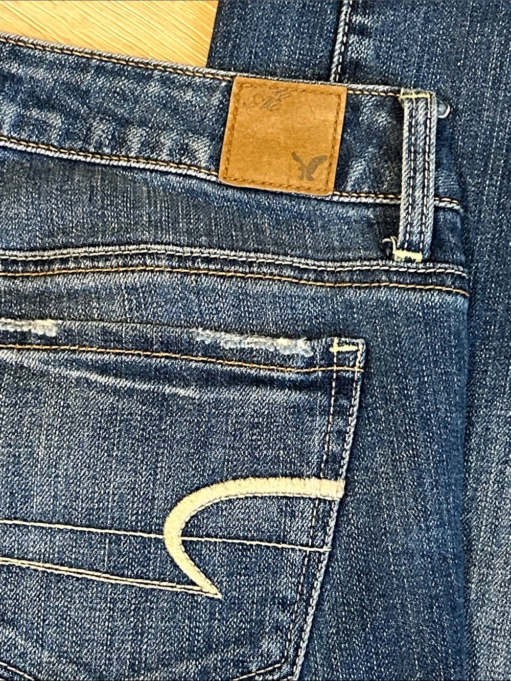 Vintage 2010 Y2K American Eagle AE Stretch Low Rise Skinny Jeans Size 6 Short - Picture 5 of 13